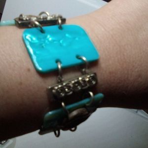 Vintage abalone one of a kind bracelet